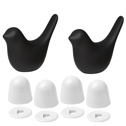 Ceramic Bird Toilet Bolt Caps – Cute Bathroom Decor (2PCS)