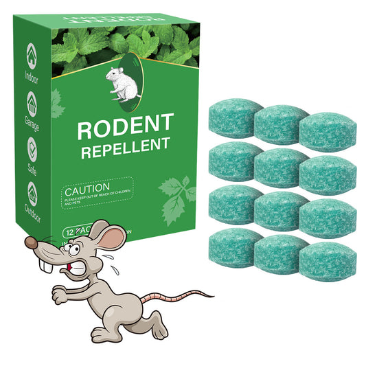 Natural Peppermint Rodent Repellent Balls – 12 Pack Indoor & Outdoor Pest Control