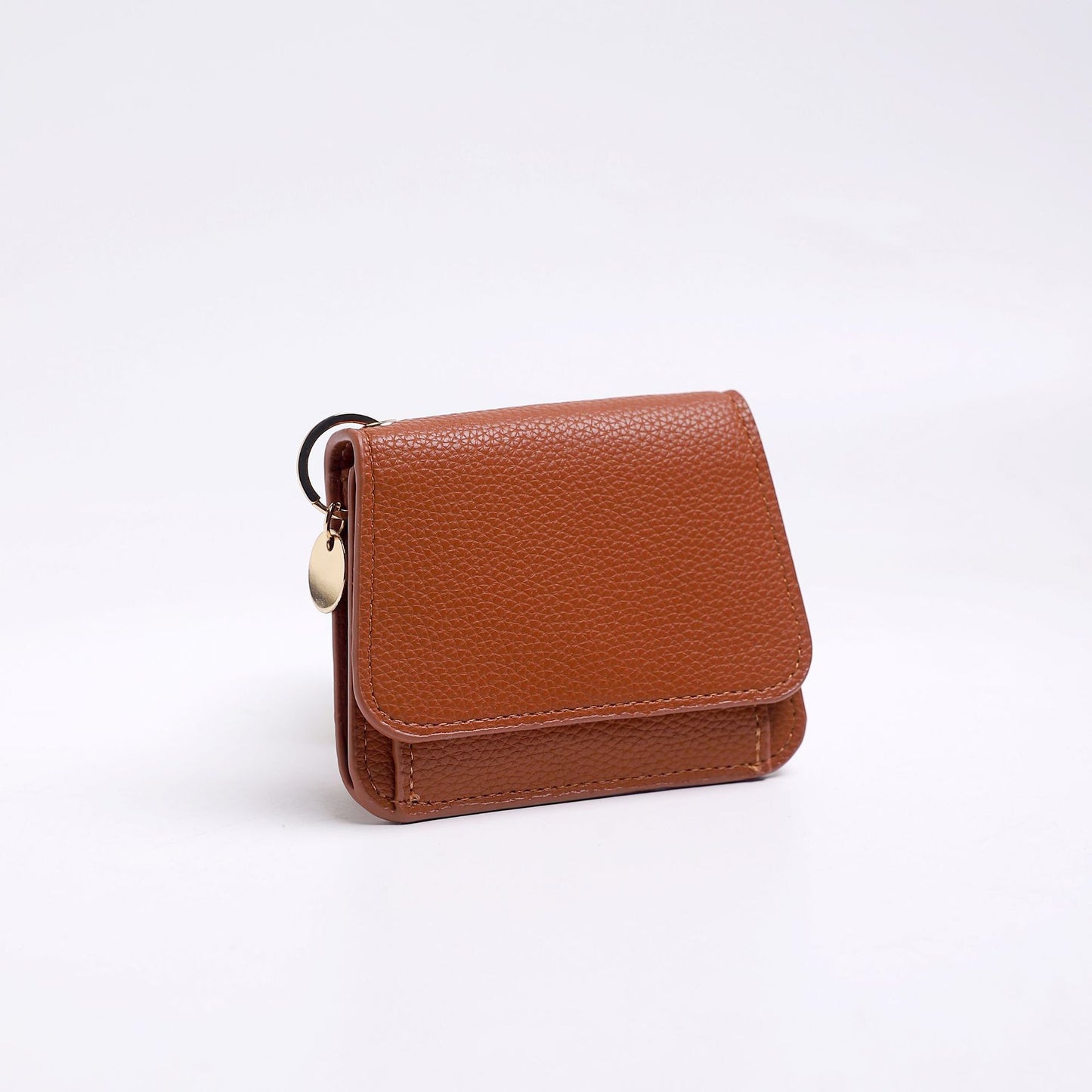 Women's Slim Tri-Fold RFID Wallet – Zip Pocket, Keychain