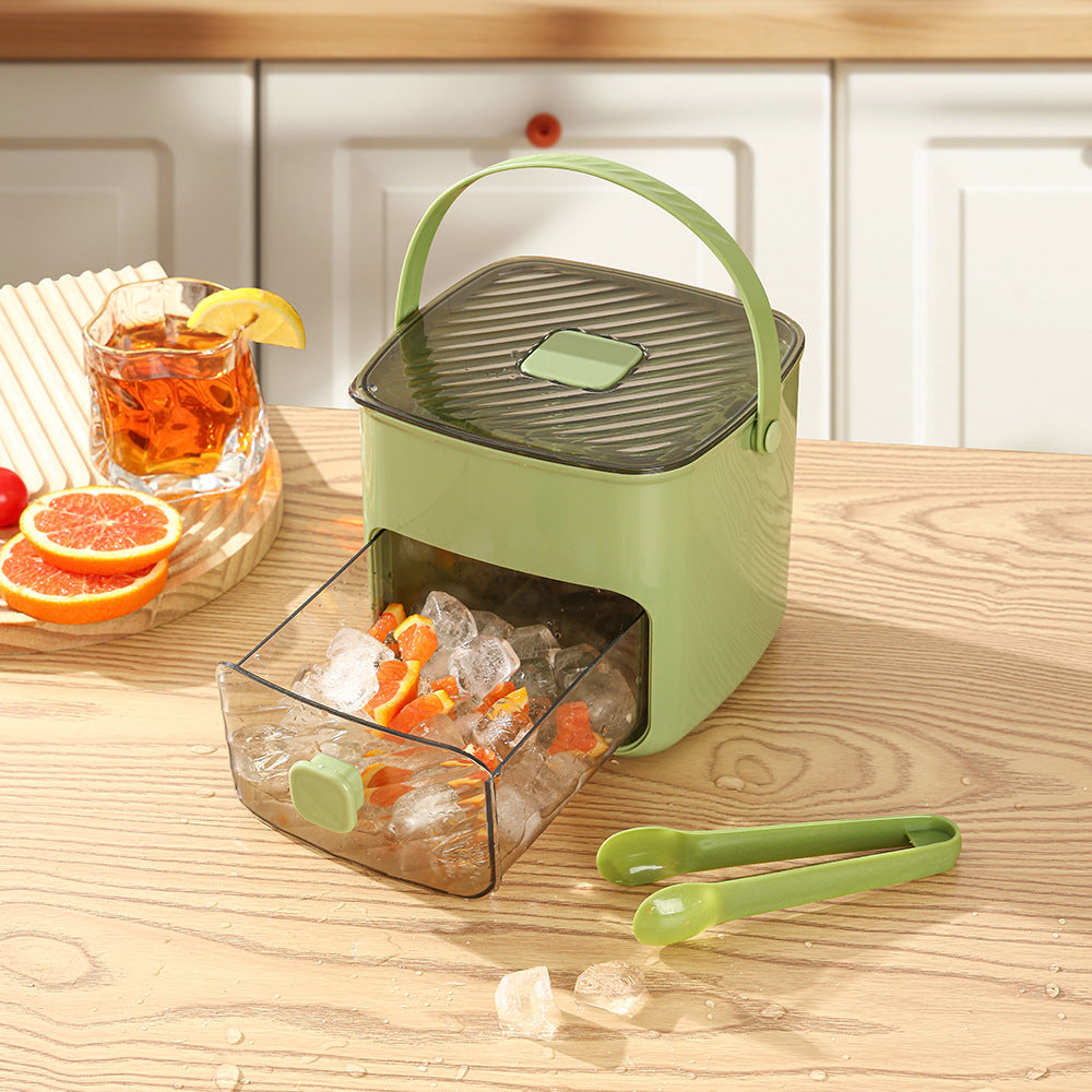 🧊48-Grid Push-Type Ice Maker Tray – Easy Release Countertop Ice Maker with Drawer & Lid