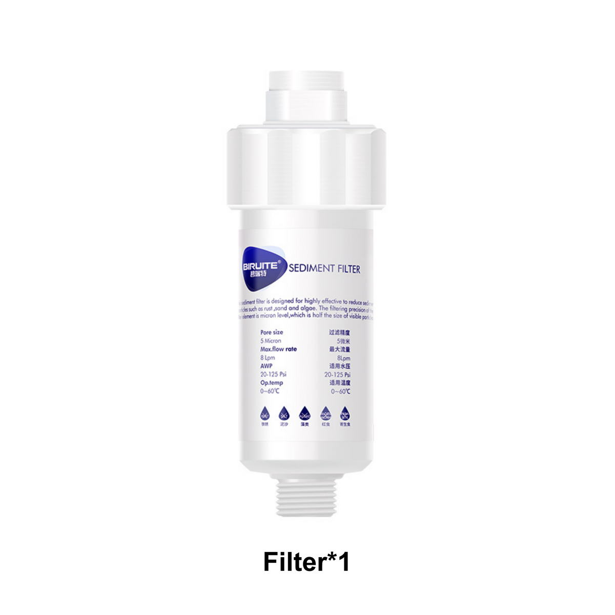 5 Micron Universal PP Cotton Prefilter for Shower, Washer & RO