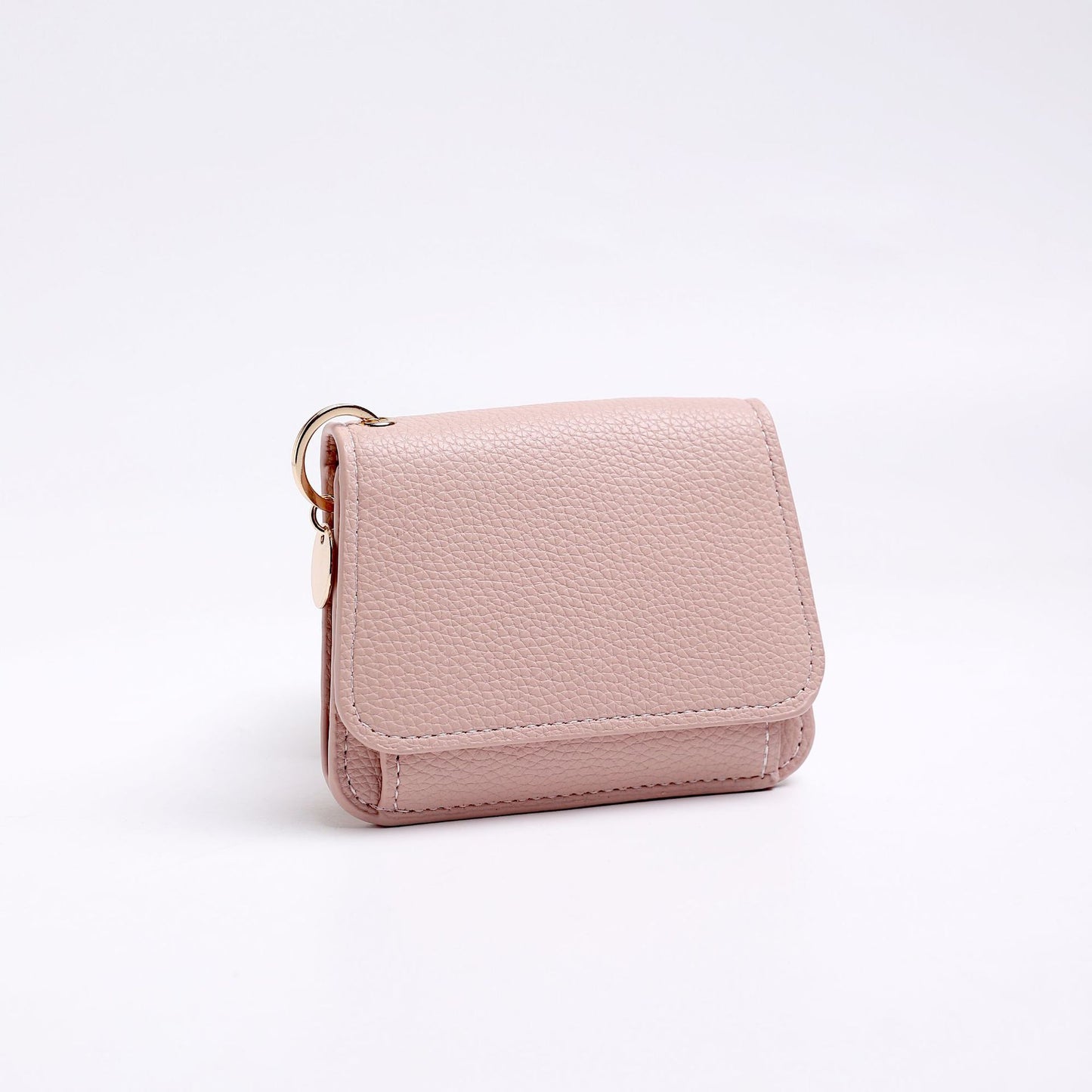 Women's Slim Tri-Fold RFID Wallet – Zip Pocket, Keychain