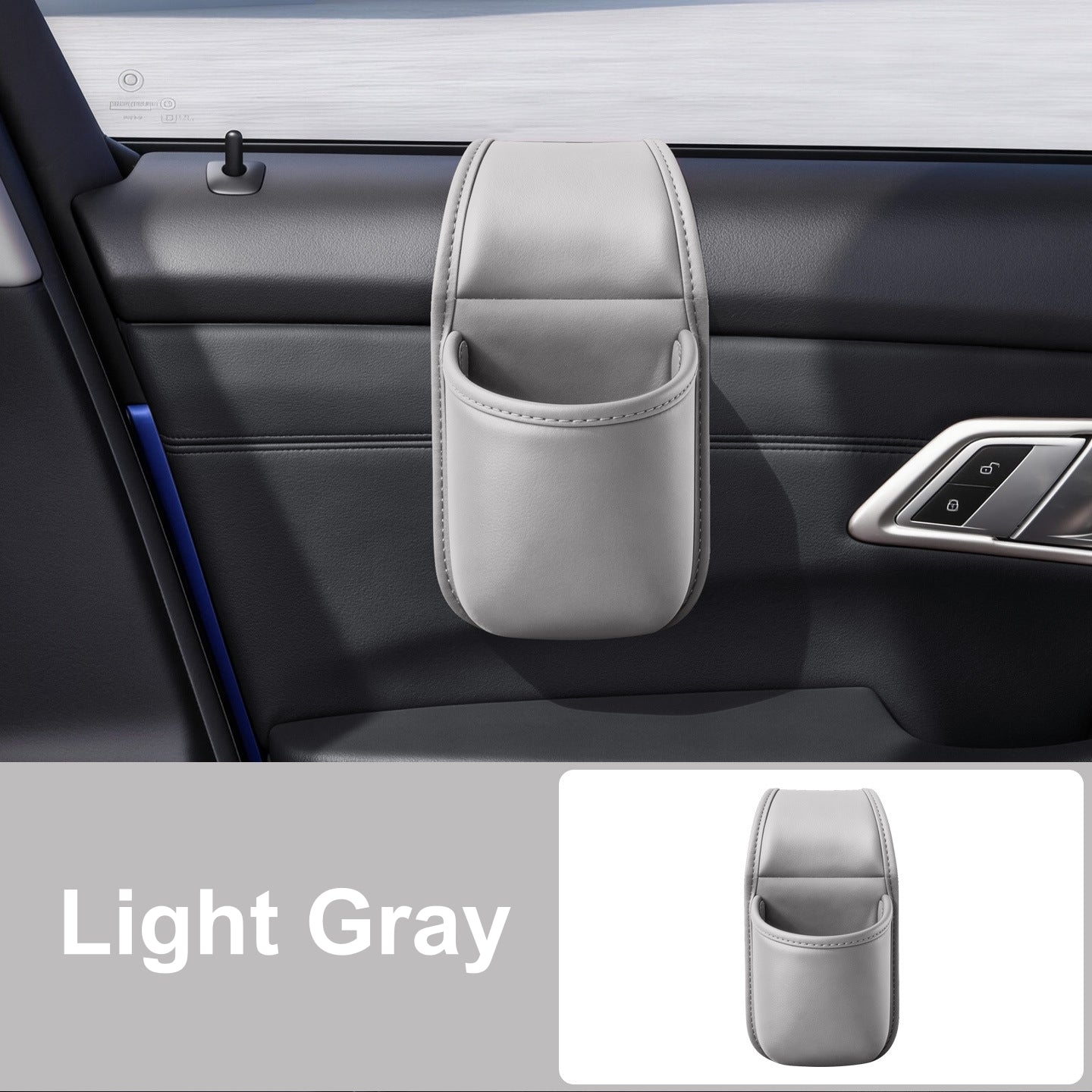 Car Door Glass Gap Organizer – Hanging Cup Holder & Storage Box