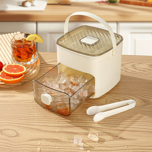 🧊48-Grid Push-Type Ice Maker Tray – Easy Release Countertop Ice Maker with Drawer & Lid