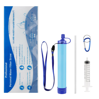 Portable Water Filter Straw – NSF Certified Survival Filtration System