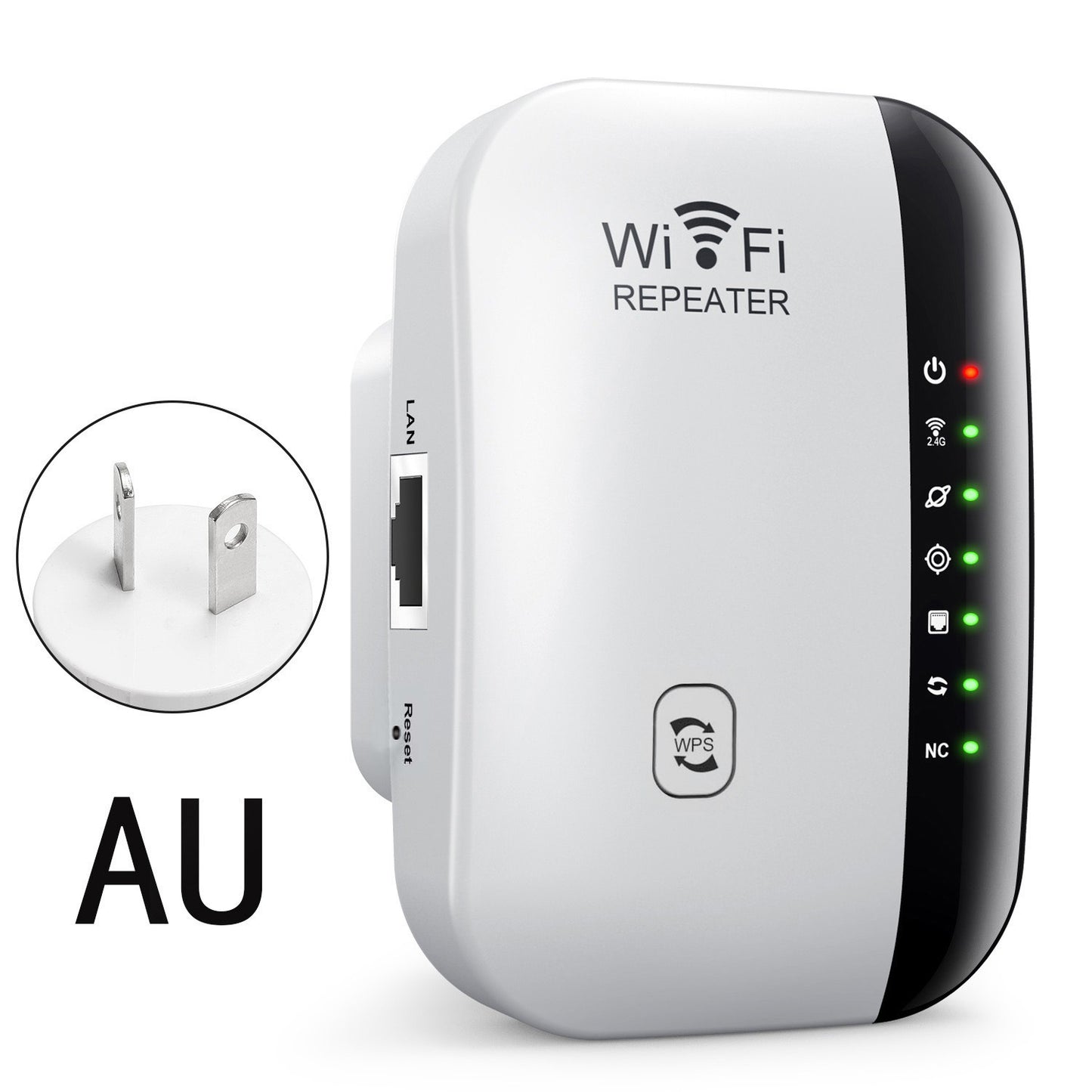 300Mbps WiFi Extender – Universal Wireless Signal Booster with Ethernet Port