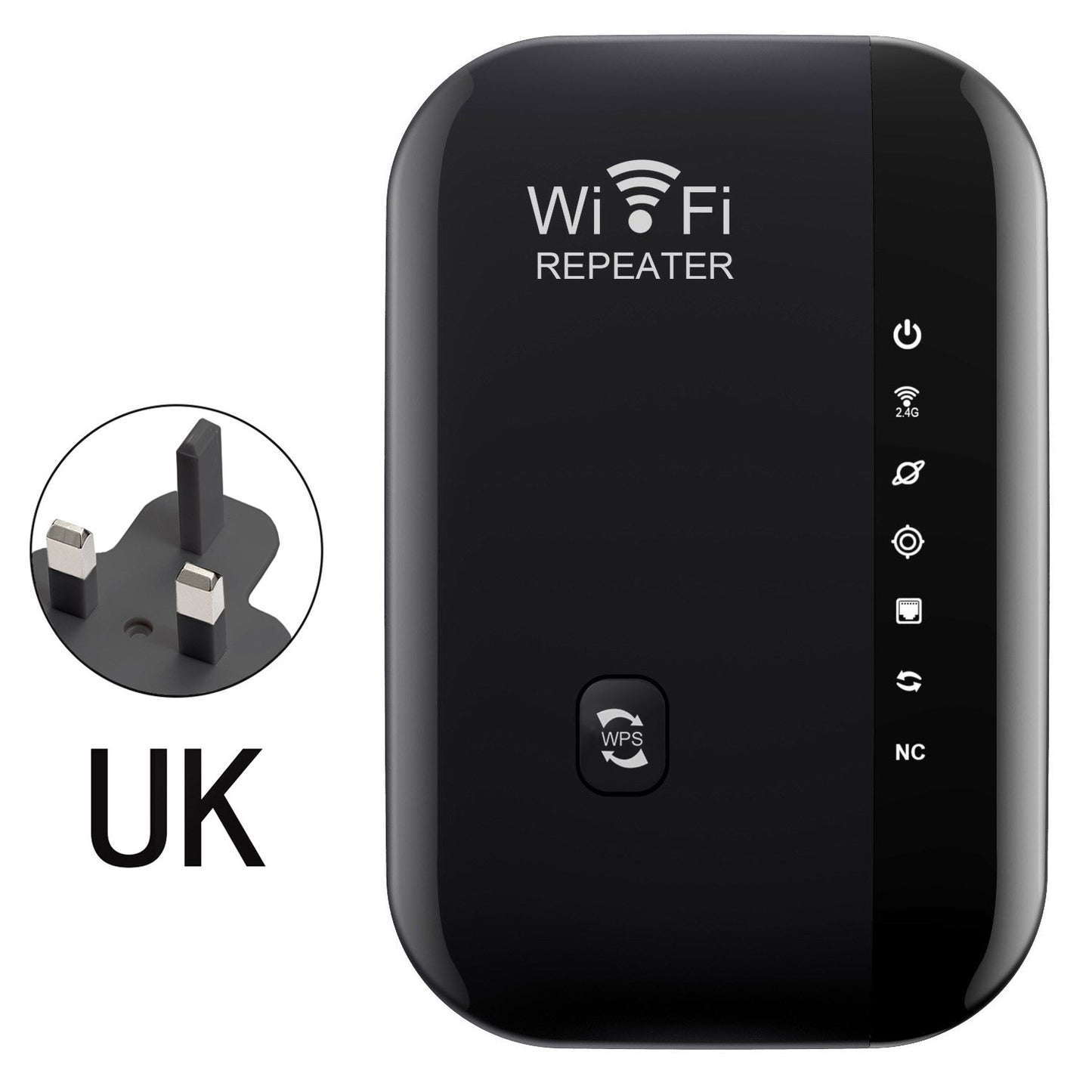 300Mbps WiFi Extender – Universal Wireless Signal Booster with Ethernet Port
