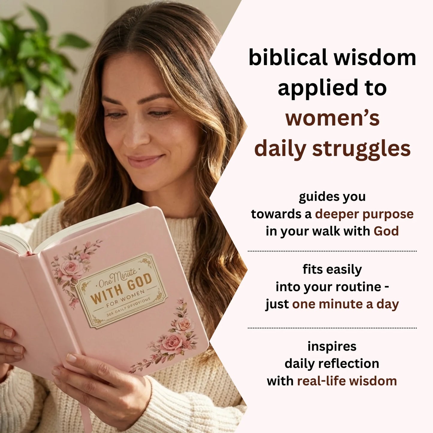 ✝One Minute with God for Women – Daily Devotional