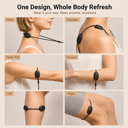 Pendant Neck Relaxer with Heat – Wearable EMS Massager