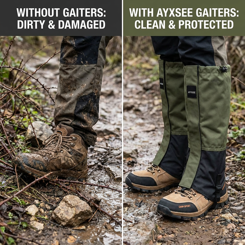 Leg Gaiters – Waterproof Snake Protection & Adjustable Leg Guard for Hiking, Climbing, Wading & Outdoor Adventures