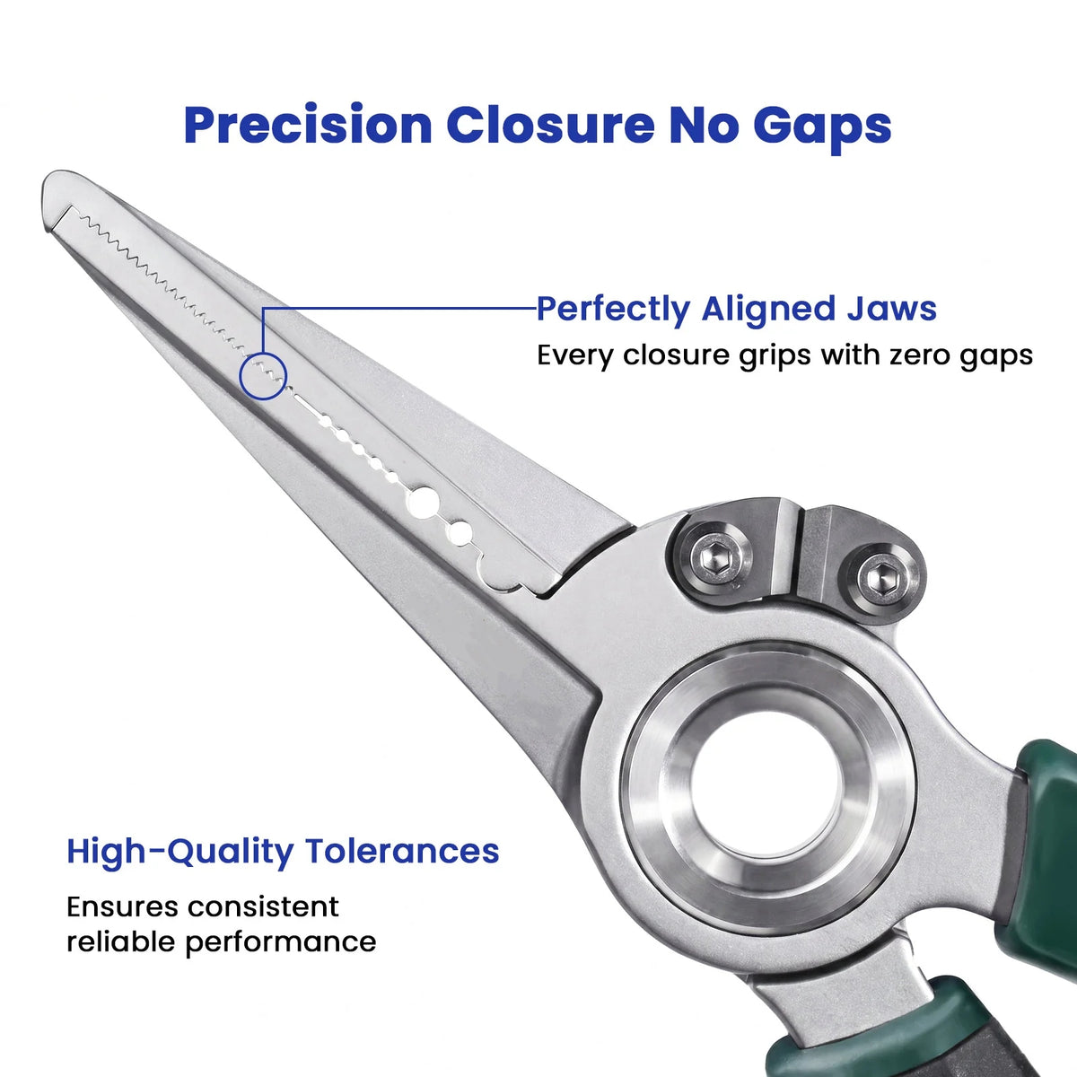 7.5" Saltwater-Proof Fishing Pliers – 17-4 Steel, Sheath & Lanyard