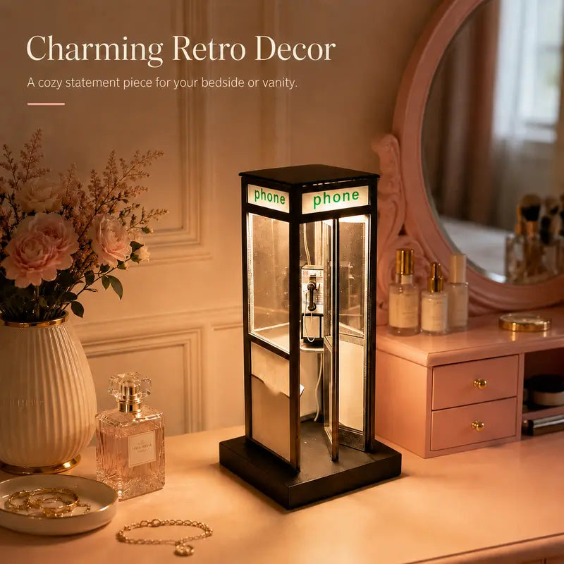 Retro Telephone Booth Lamp