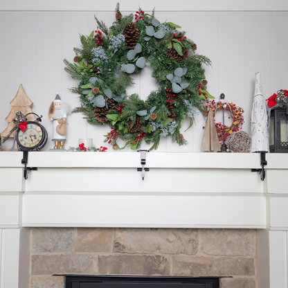 Adjustable Mantel Hook|No-Drill Fireplace Garland Hangers for Mantel