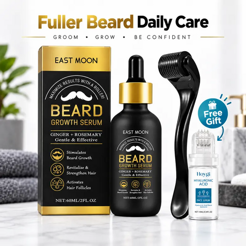 Beard Growth Kit - Beard Growth Serum & Derma Roller