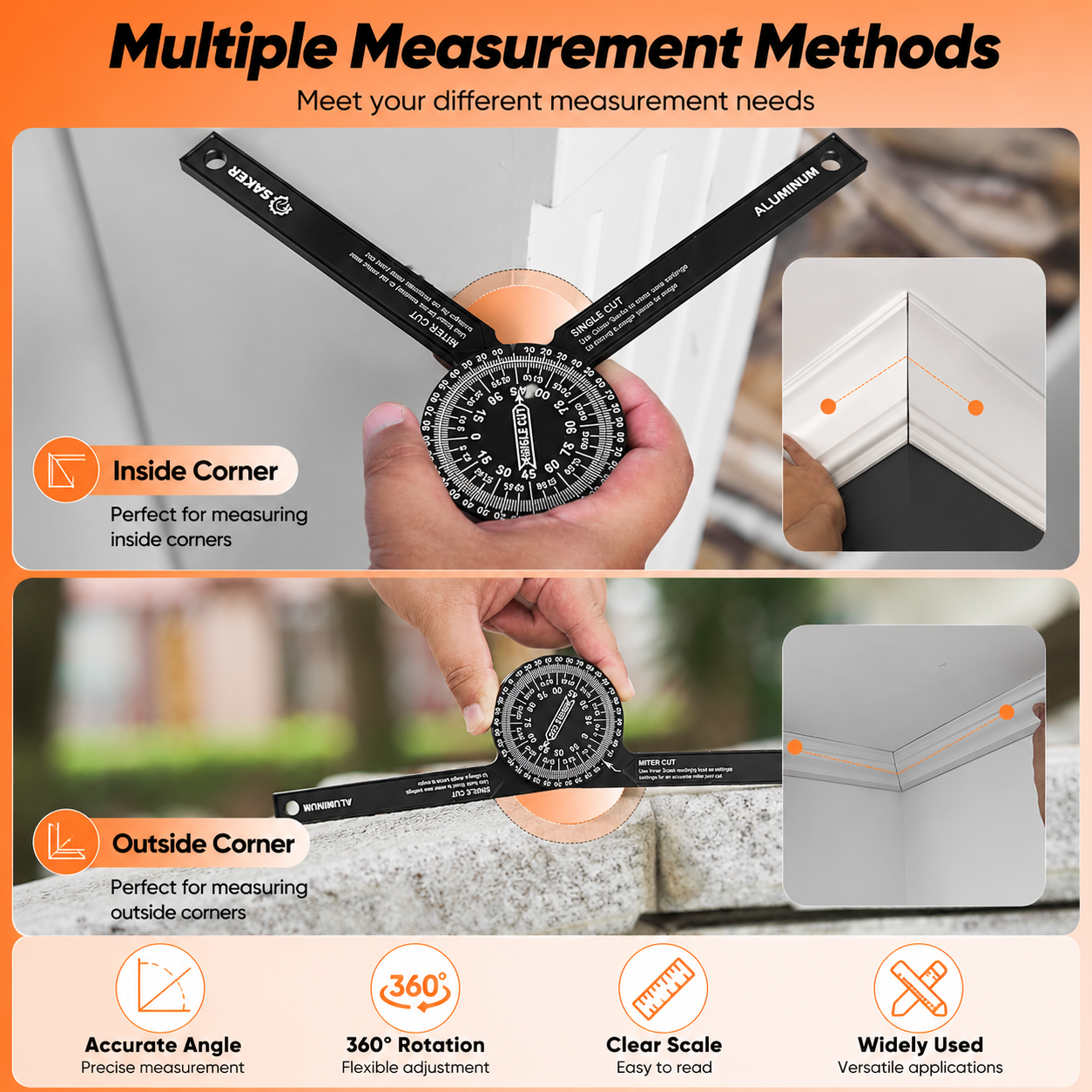Aluminum Miter Saw Protractor