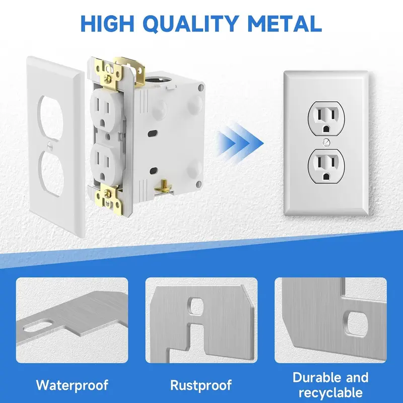 10 Pcs Wall Plate Spacer-for Electrical Outlet Repair, Fix Loose Outlets and Electrical Boxes