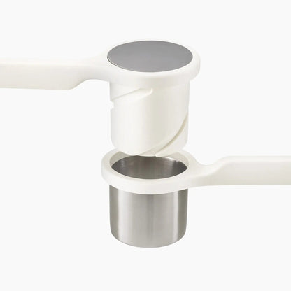 Helix Twist-Action Potato Ricer – Stainless Steel, Ergonomic Manual Masher