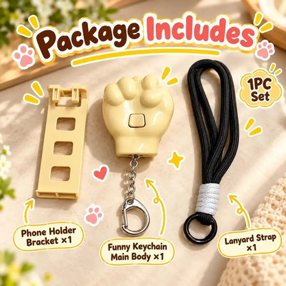 3-in-1 Funny Pop-Up Middle Finger Fidget Keychain Set