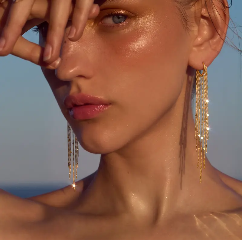 Long Tassel Dangle Drop Earrings for Woman