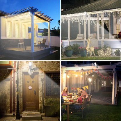 2/4-Pack Solar Powered Motion Sensor Outdoor Wall Lights