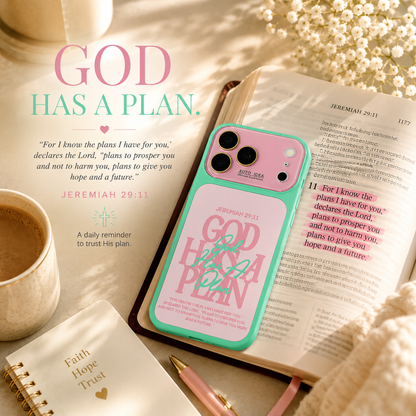 Jeremiah 29:11 God Has a Plan Christian Bible Verse Color Block Phone Case