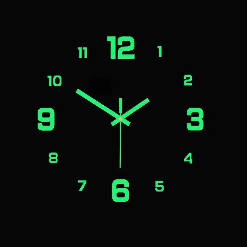 DIY 3D Digital Luminous Wall Clock