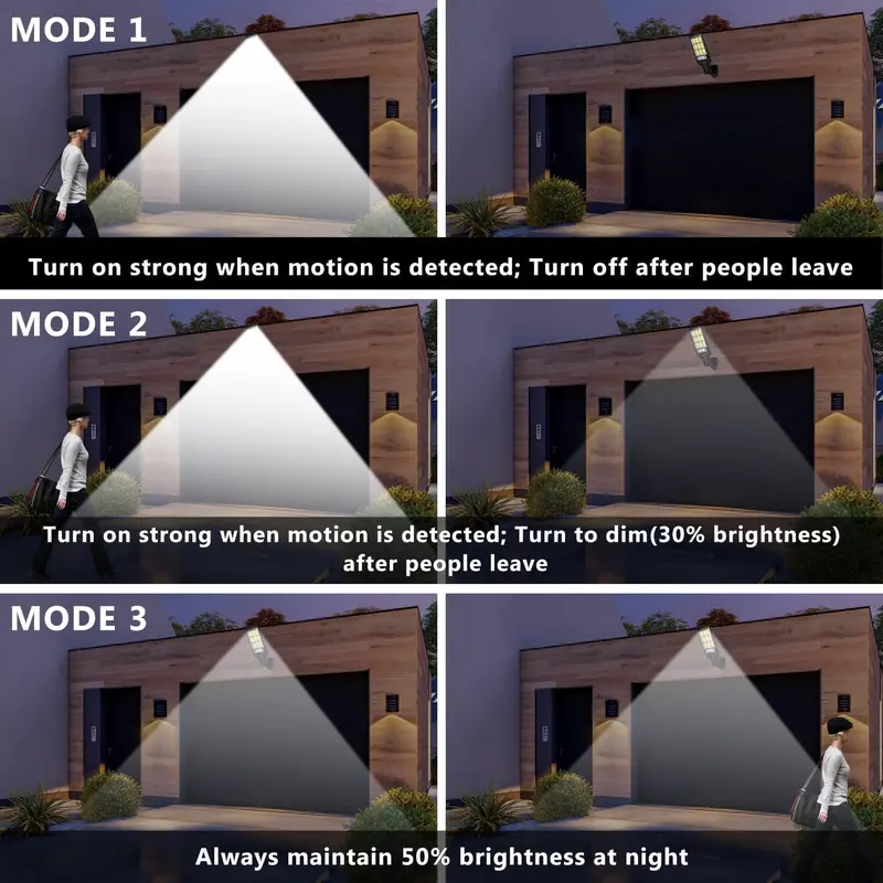 2/4-Pack Solar Powered Motion Sensor Outdoor Wall Lights