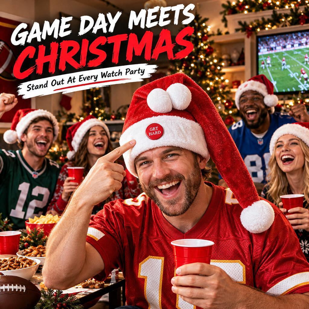 Funny Santa Cockyhat with Interactive Get Hard Button