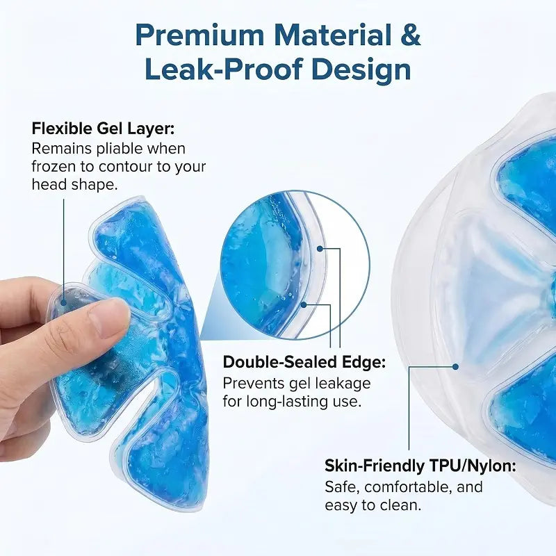 2PCS Cold Therapy Inserts For Hard Hats & Sun Hats