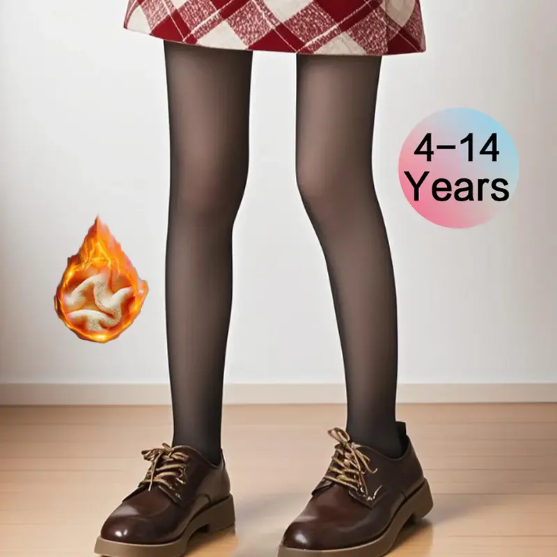 Kids Warm Thermal Winter Thick Leggings