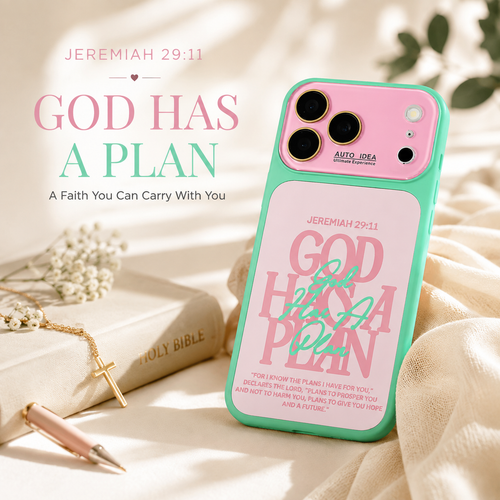 Jeremiah 29:11 God Has a Plan Christian Bible Verse Color Block Phone Case