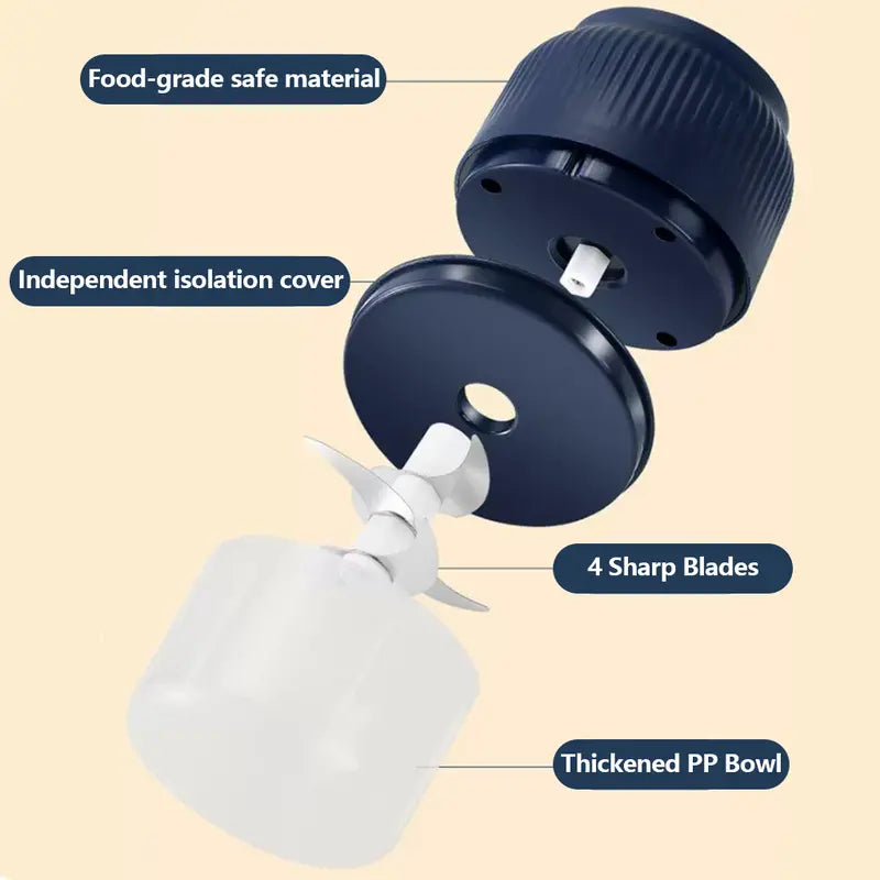 Electric 4-Blade Garlic Chopper