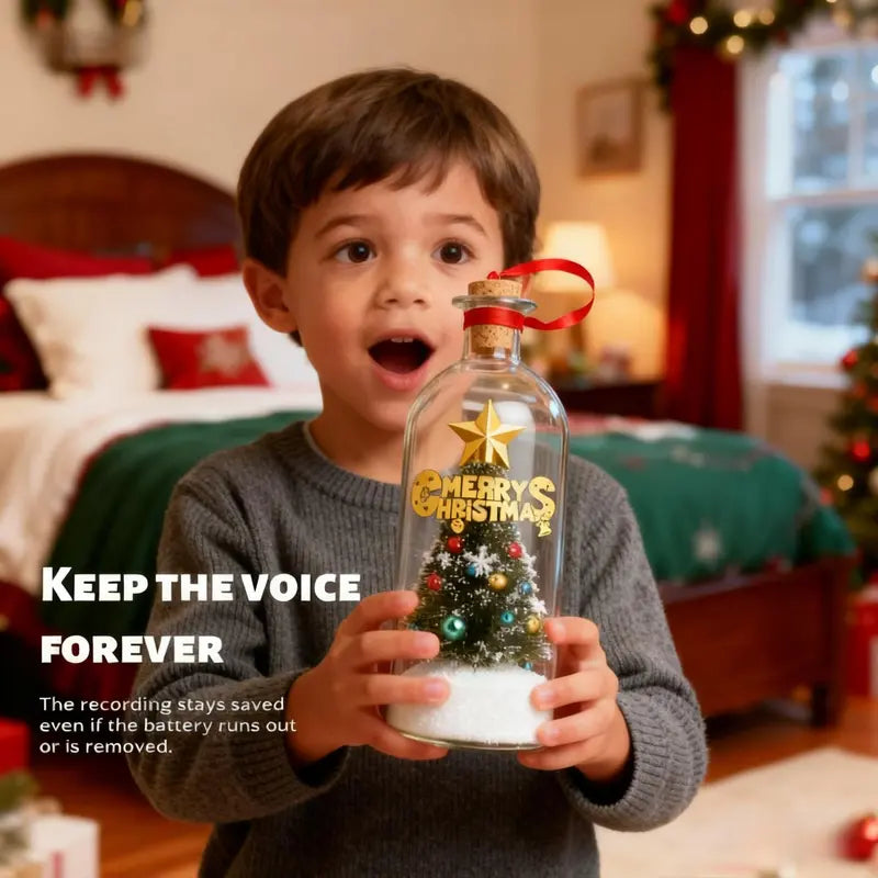 Voice Recordable Christmas Tree Bottle