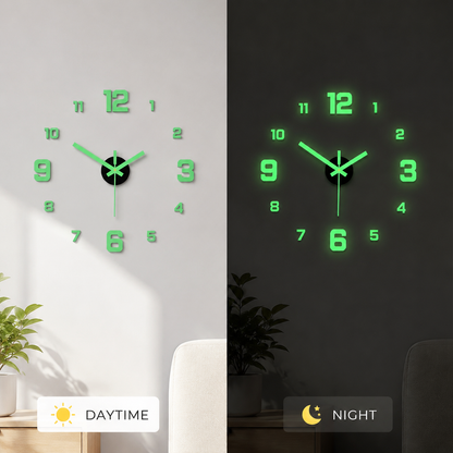 DIY 3D Digital Luminous Wall Clock
