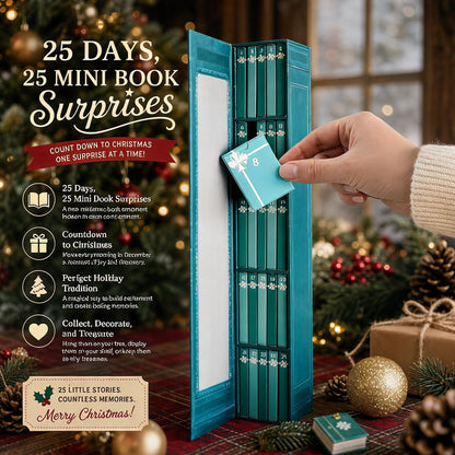 2026 Mini Book Advent Calendar – 24 Christmas Ornaments for Book Lovers
