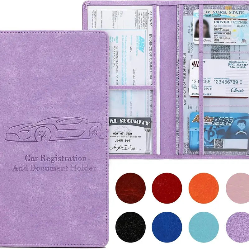 Car Registration & Insurance Card Holder