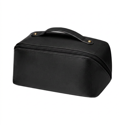 PU Leather Waterproof Makeup Pouch – Travel Cosmetic Organizer, 4 Colors