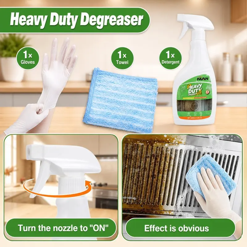 Heavy Duty Dual-Action Kitchen Degreaser Spray 500ml