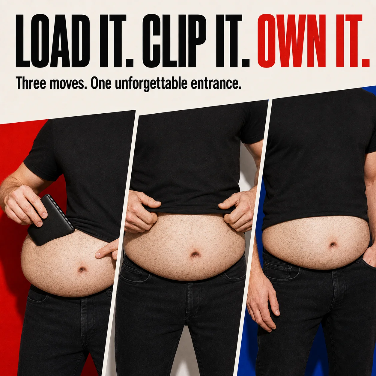 Ultra-Realistic Beer Belly Fanny Pack - Funny Dad Bod Waist Bag