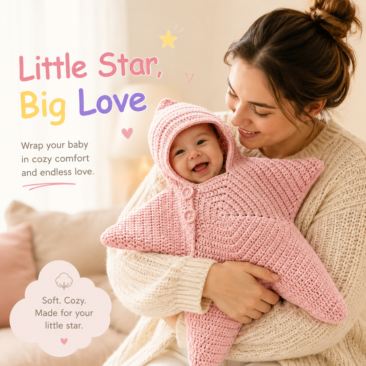 Baby Star Suit™ — A Star-Shaped Comfort Wrap for Little Ones