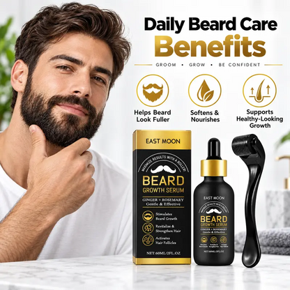 Beard Growth Kit - Beard Growth Serum & Derma Roller