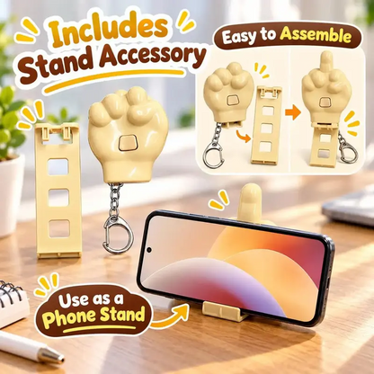 3-in-1 Funny Pop-Up Middle Finger Fidget Keychain Set
