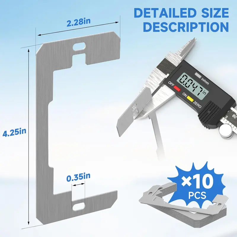 10 Pcs Wall Plate Spacer-for Electrical Outlet Repair, Fix Loose Outlets and Electrical Boxes