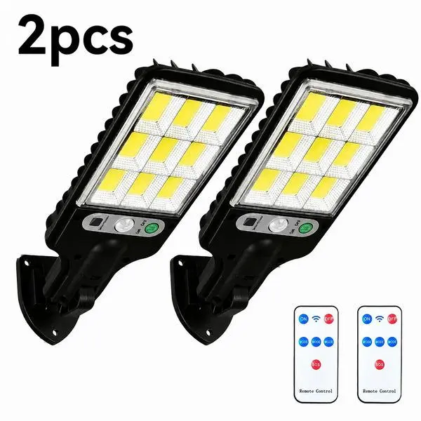 2/4-Pack Solar Powered Motion Sensor Outdoor Wall Lights