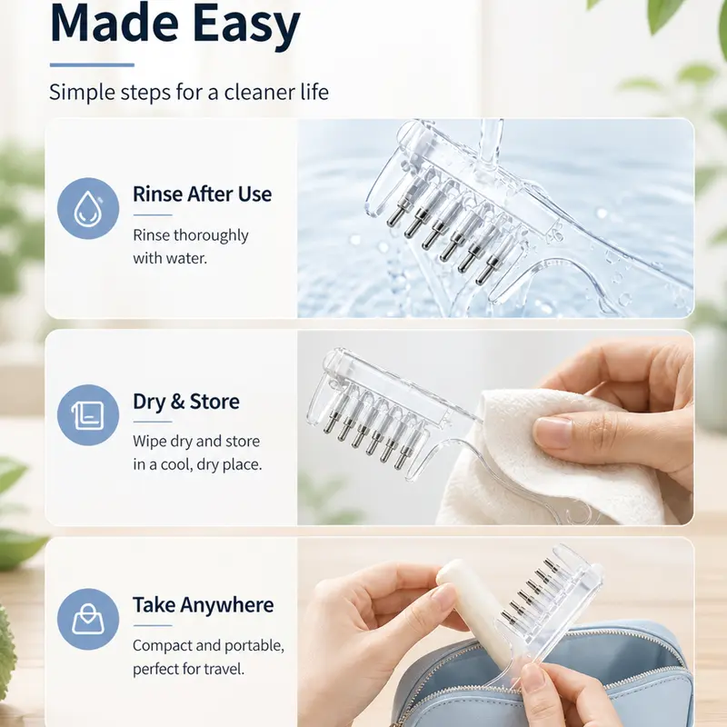 Scalp Liquid Applicator Comb-Refillable Hair Root Oil Massage Comb for Hair Care Treatment