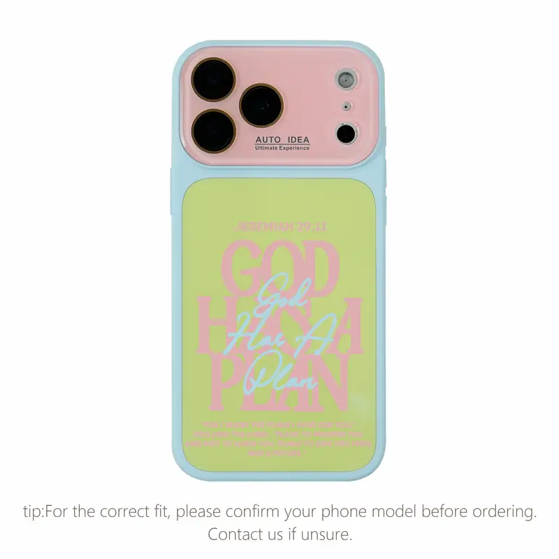 Jeremiah 29:11 God Has a Plan Christian Bible Verse Color Block Phone Case