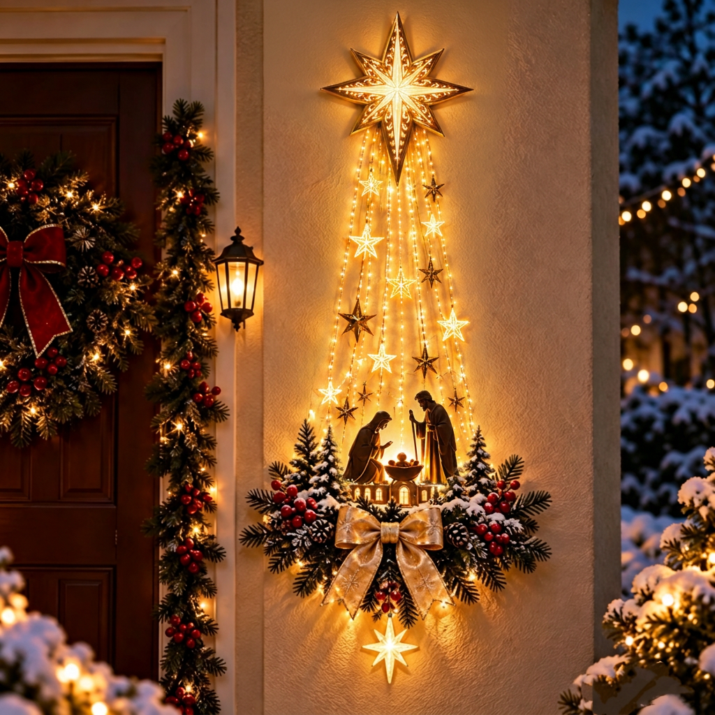 Bethlehem Star of Faith – Lighted Nativity Wall Decor for Christmas