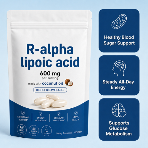 R-Alpha Lipoic Acid 600mg – Pure R-Form Softgels