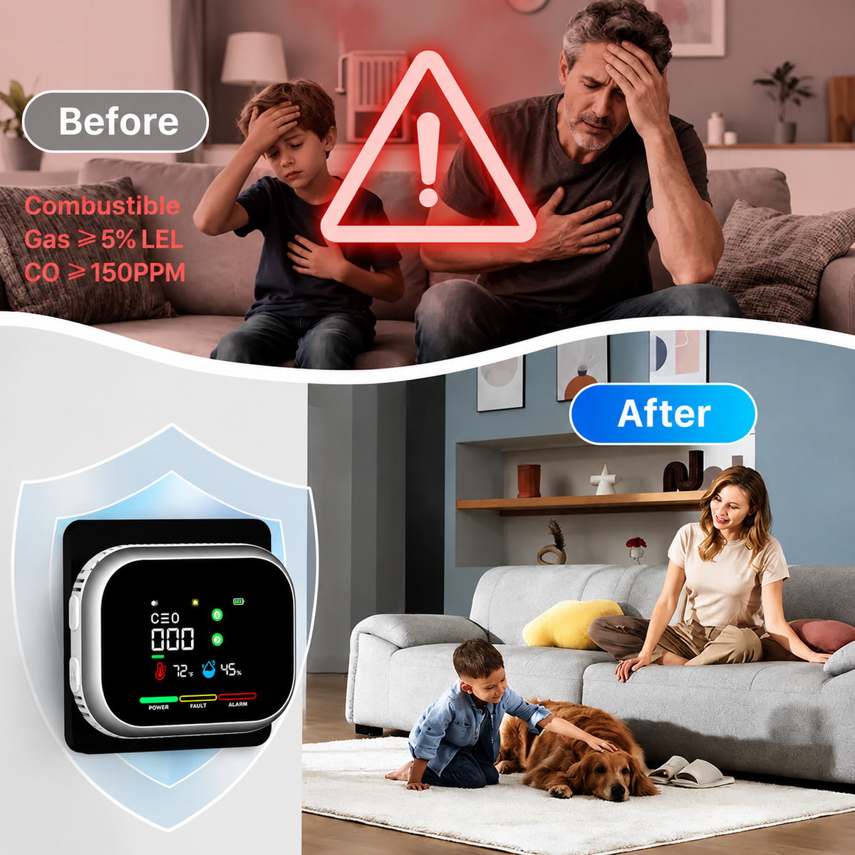 Smart Home Guardian Air & Temp Monitor