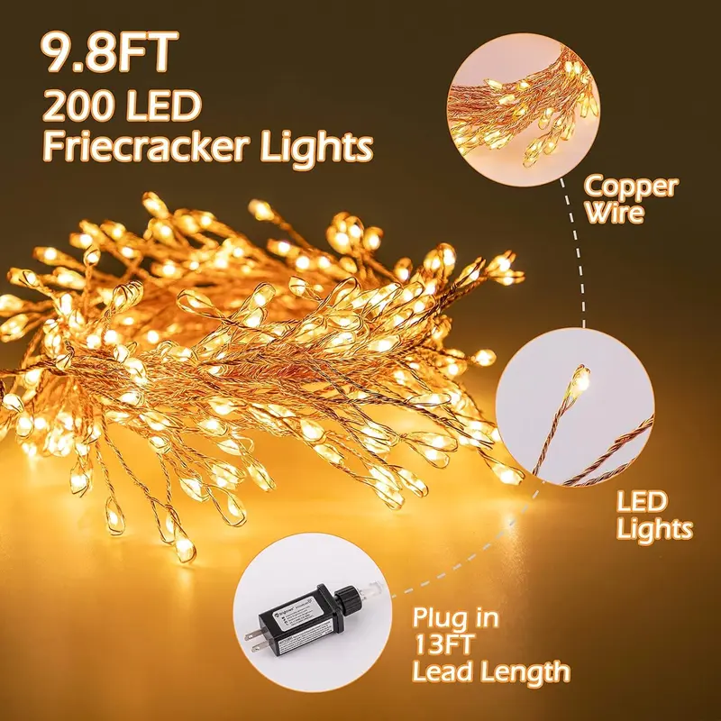 Copper Wire Waterproof Starry Fairy Lights